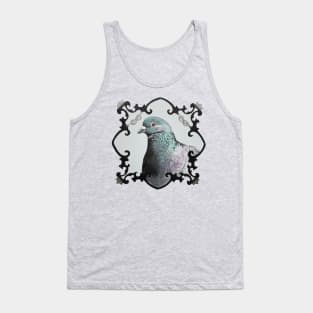 Pigeon - Rock Dove bird portrait painting Tank Top